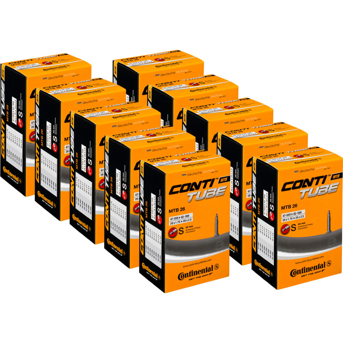 Comprar Juego de 10 cámaras de MTB Continental - Quality - Cámaras al mejor precio