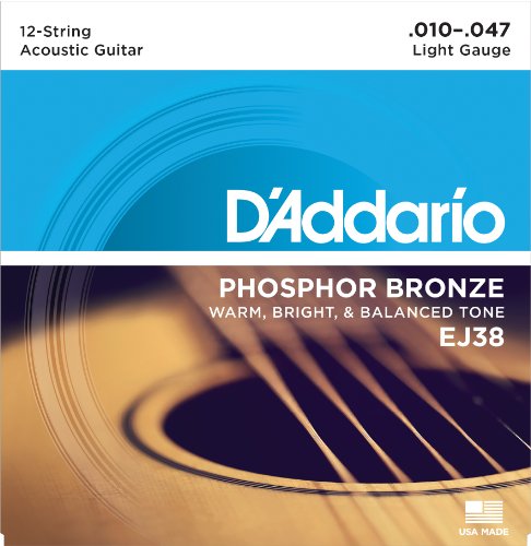 Comparar mejores precios D'Addario EJ38 - Juego de cuerdas para guitarra acústica, material de fósforo/bronce, .010 - .047 con descuentos Comprar D'Addario EJ38 - Juego de cuerdas para guitarra acústica, material de fósforo/bronce, .010 - .047 al mejor precio