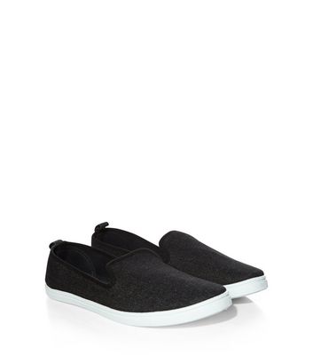Comprar Black Contrast Slip On Plimsolls al mejor precio