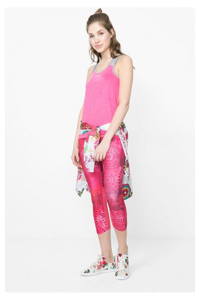 Comprar Desigual - Mujer - Top sin mangas deportivo rosa - Flor - Size L al mejor precio