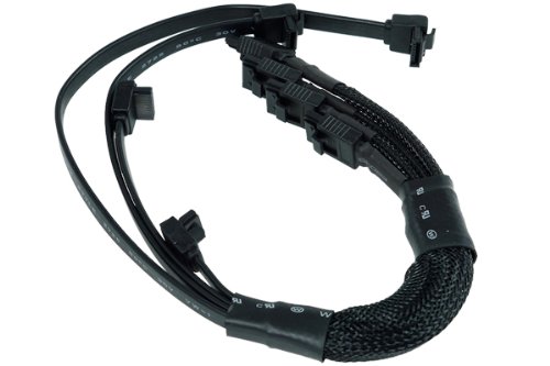 Comprar Phobya 4 x 450mm Multi SATA 3.0 Cable : Black Sleeved al mejor precio