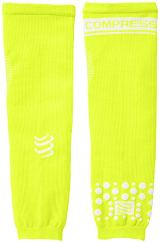Comprar Compressport Arm Force - Calentadores de brazos de running para hombre, color amarillo fluor, talla M al mejor precio
