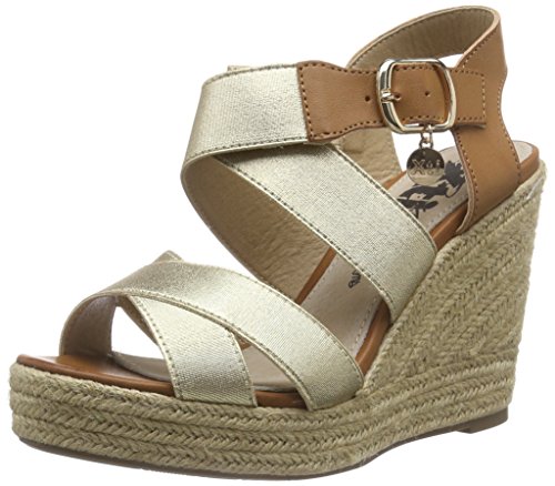 Comprar XTI SANDALIA SRA. ELASTICO ORO . - Sandalias para mujer, color dorado, talla 41 al mejor precio