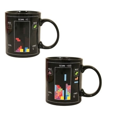 Comprar Nodshop - Taza de desayuno, diseño de Tetris, color negro al mejor precio