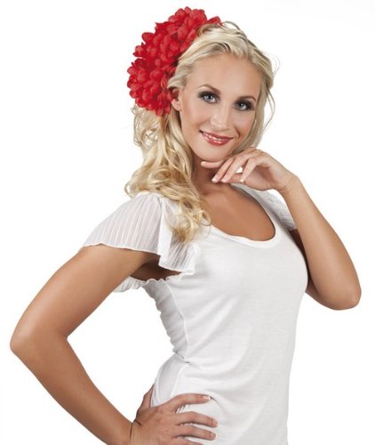 Comprar Pasador flores rojo - Única al mejor precio