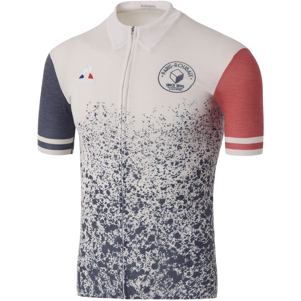 Comprar Le Coq Sportif Men's Paris Roubaix Pro Short Sleeved Jersey - White - M al mejor precio