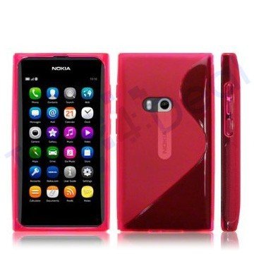 Comprar Funda de silicona S-CURVE para Nokia N9, N9-00, color rojo al mejor precio