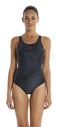 Comprar Speedo - Traje de baño de una pieza para mujer, color Negro (Black/USA Charcoal/Magenta), talla del fabricante 36 al mejor precio
