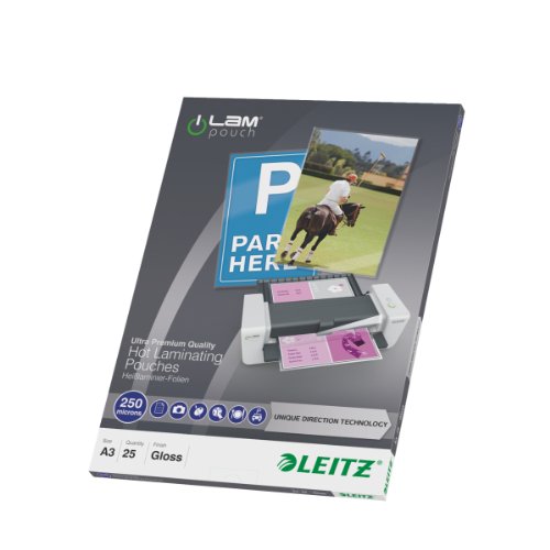 Comprar Leitz 74910000 UDT iLAMA3 - Bolsas de plastificación en caliente 250 micras al mejor precio