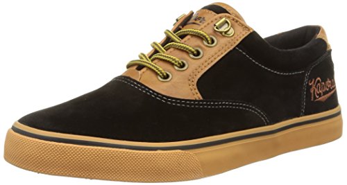 Comprar Kaporal Vermount - Zapatillas de deporte de Piel y Sintético para hombre Negro negro 45 al mejor precio