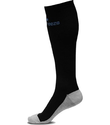 Comprar RunBreeze Hombre y Mujer Compresión Largo Completo Técnico Correr, Triatlón, Carreras y Recuperación Calcetines Negros - UK 9-10.5 al mejor precio