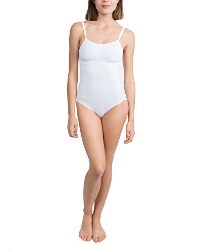 Comprar ANAISSA, Anaissa Body Up Reductor con forma de pecho efecto 3D con Tecnología Biotech_ - Body sin mangas para mujer, color blanco, talla L (44-46) al mejor precio