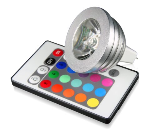 Comprar Technaxx RGB - Bombilla LED de varios colores con mando a distancia (12 V, 50/60 Hz, 4 W, A) al mejor precio