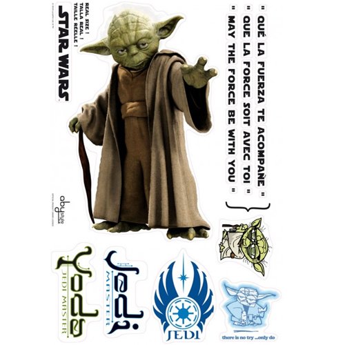 Comprar Grand-Adhesivo mural reposicionable tamaño grande con diseño de Yoda Star Wars Maitre al mejor precio