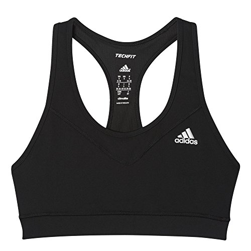 Comprar adidas TF Bra - Solid - Camiseta para mujer, talla S, color negro / blanco al mejor precio