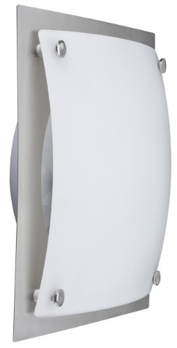 Comprar Paulmann 70017 Buttino - Plafón de techo o pared de metal y cristal (20 W, E27, 300 x 300 mm, 230 V), color metálico y blanco al mejor precio