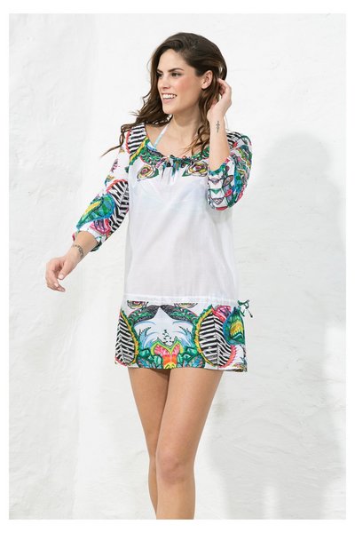 Comprar Desigual - Mujer - Vestido túnica para la playa - Atardecer - Size XL al mejor precio