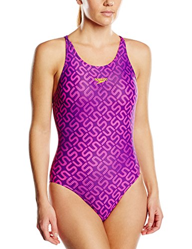 Comprar Bañador para mujer Speedo Monogram ALLOVER muscle Back, 8-09247A346 Varios colores morado y rosa Talla:32 al mejor precio