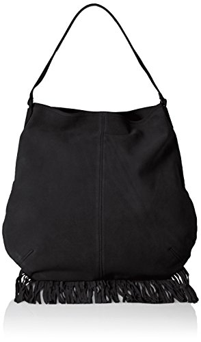 Comprar PIECESPCTABATHA SUEDE OBO BAG - Bolsa de Hombro Mujer, Negro, 40x36x5 cm (B x H x T) al mejor precio