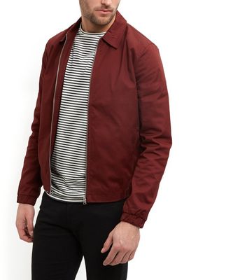 Comprar Burgundy Collared Harrington Jacket al mejor precio