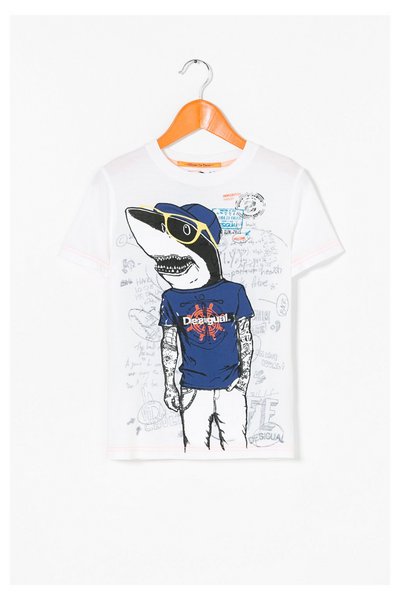 Comprar Desigual - Hombre - Camiseta de algodón estampada para niño - Paul - Size 7/8 al mejor precio
