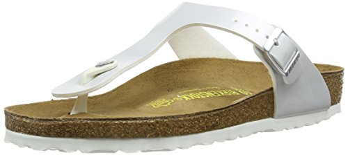 Comprar Birkenstock Gizeh - Sandalias de cuero sintético para mujer, color blanco - White (Pearly White), talla 41 EU al mejor precio