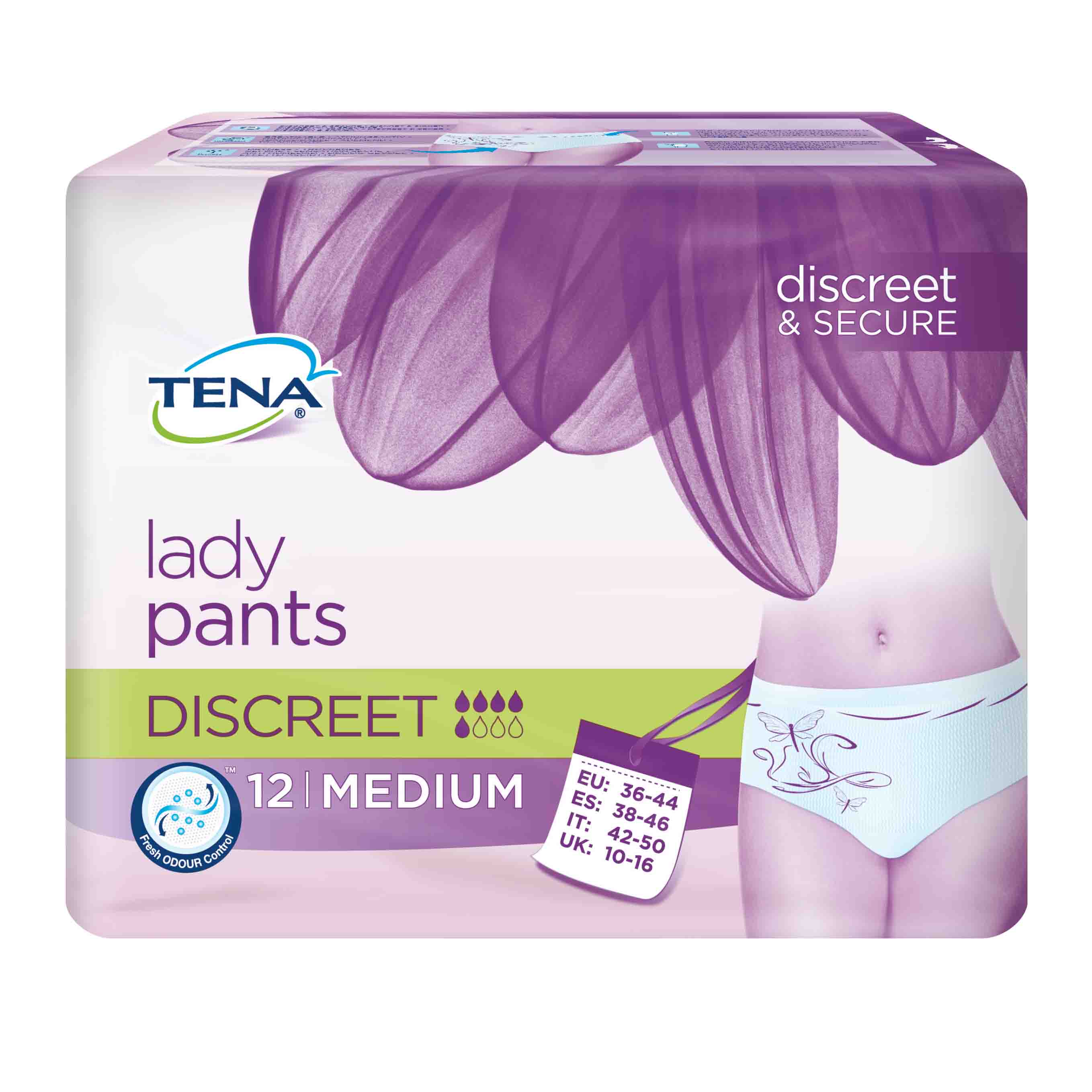 Comprar Tena Protective Under Discreet Talla Mediana 12 uds. al mejor precio