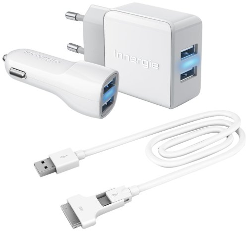 Comprar Innergie ADP-N002A - Cargador (Auto, Interior, Universal, Corriente alterna, Encendedor de cigarrillos, Color blanco, 21W, Lightning, USB) al mejor precio