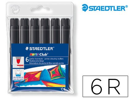Comparar mejores precios ROTULADOR STAEDTLER COLOR JUMBO TRAZO 3 MM CAJAS UNICOLOR NEGRO (6 unid.) con descuentos Comprar ROTULADOR STAEDTLER COLOR JUMBO TRAZO 3 MM CAJAS UNICOLOR NEGRO (6 unid.) al mejor precio