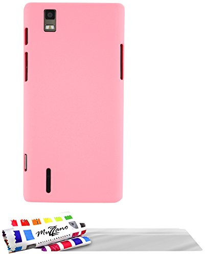 Comprar Muzzano F22604 - Funda para HuaweiAscend P2 + 3 protecciones de pantalla, color rosa al mejor precio