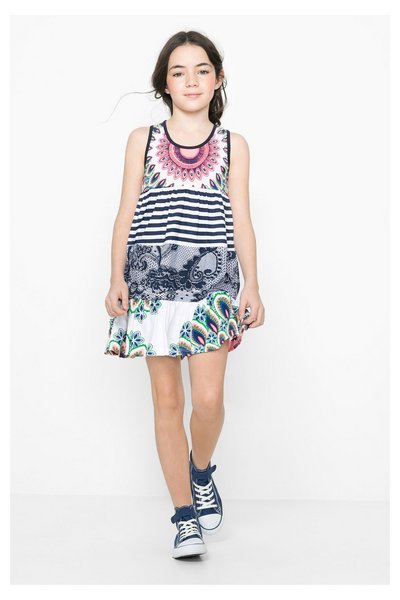 Comprar Desigual - Mujer - Vestido de tirantes recto para niña - Lincoln - Size 3/4 al mejor precio