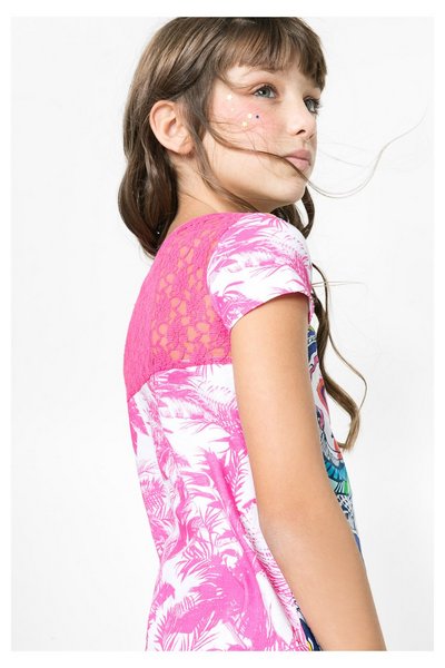 Comprar Desigual - Mujer - Camiseta para niña con encaje - Delaware - Size 3/4 al mejor precio