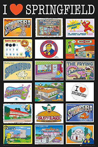 Comprar GB eye, Los Simpson, Postcards, Maxi Poster, 61x91.5cm al mejor precio