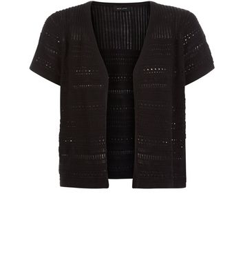 Comprar Black Pointelle Knit Shrug al mejor precio