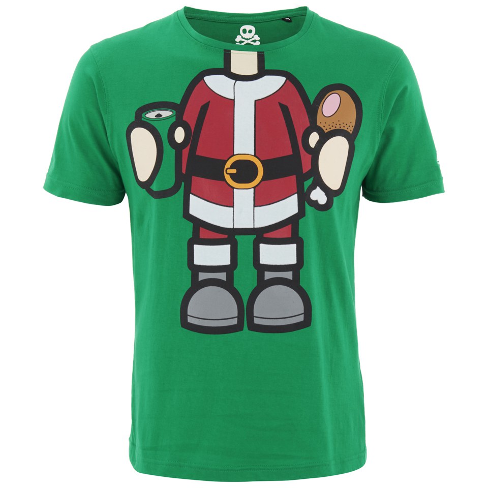Comprar Xplicit Men's Bad Santa Christmas T-Shirt - Green - M al mejor precio