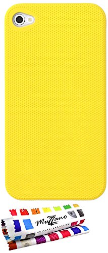 Comprar Muzzano F20159 - Funda para Apple iPhone 4, color amarillo al mejor precio