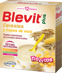Comprar Papilla Blevit Plus Trocitos con Copos de Maiz 600 g. al mejor precio