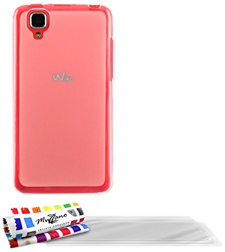 Comprar Muzzano F872797 - Funda para Wiko Goa + 3 protecciones de pantalla, transparente al mejor precio