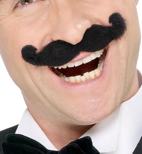 Comprar Smiffys Music Hall Self-Adhesive Tash (Upturned) (peluca) al mejor precio