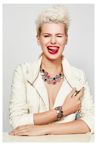 Comprar Desigual - Mujer - Collar plateado de lágrimas - Elena Eixample Tropical - Size U al mejor precio