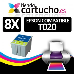 Comprar PACK 8 CARTUCHOS COMPATIBLE EPSON T020PACK 8 CARTUCHOS COMPATIBLE EPSON T020 al mejor precio
