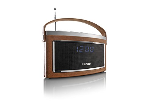 Comprar Lenco SR-600BT - Radio (Personal, FM, PLL, 4W, LED, 27 cm, 8,6 cm) Marrón al mejor precio