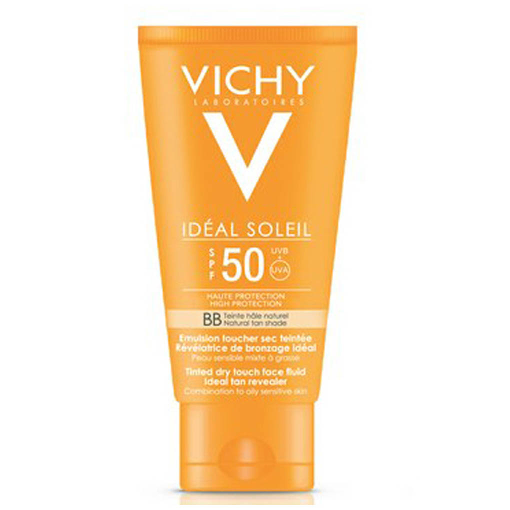 Comprar BB Cream Emulsión Vichy Idéal Soleil Tacto Seco SPF 50 50 ml. al mejor precio