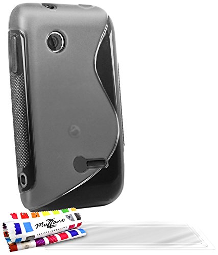 Comprar Muzzano F50S02-6653008 - Funda para Sony Xperia Tipo, con 3 protectores de pantalla, transparente al mejor precio