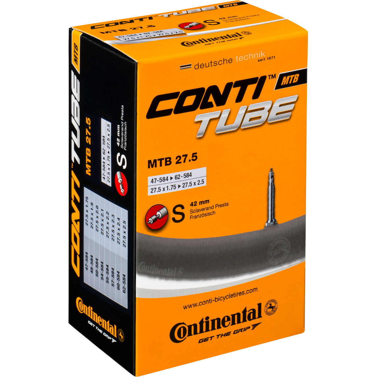 Comprar Cámara interna de 650B para MTB Continental - Quality - Cámaras al mejor precio