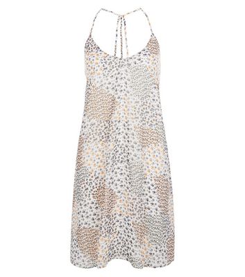 Comprar Cream Ditsy Floral Patchwork Print Slip Dress al mejor precio