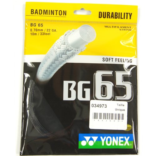 Comprar Yonex BG65 - Cuerda para raqueta de bádminton, 10 m, 0,70 mm, color negro al mejor precio