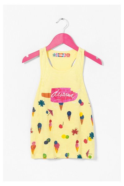 Comprar Desigual - Mujer - Top de tirantes amarillo para niña - Washington - Size 3/4 al mejor precio