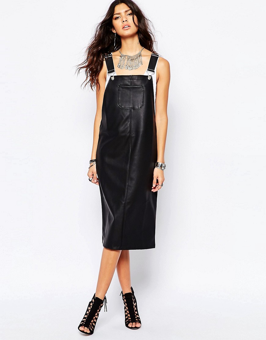 Comprar Vestido estilo peto a media pierna de poliuretano de Noisy May al mejor precio