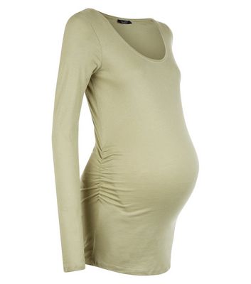 Comprar Maternity Olive Green Long Sleeve Top al mejor precio